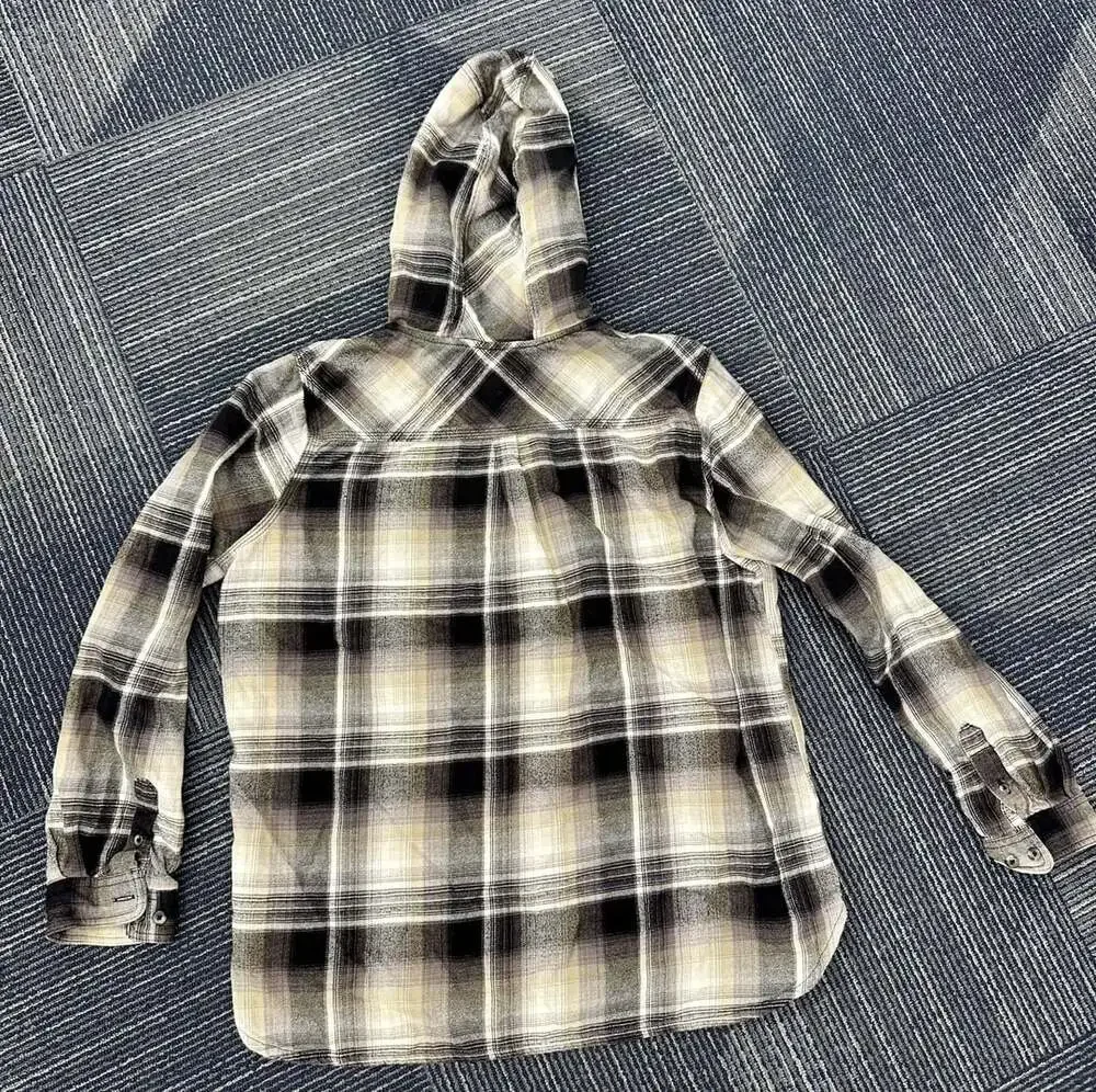 Carhartt Plaid Hooded Flannel Shirt XL (16/18)